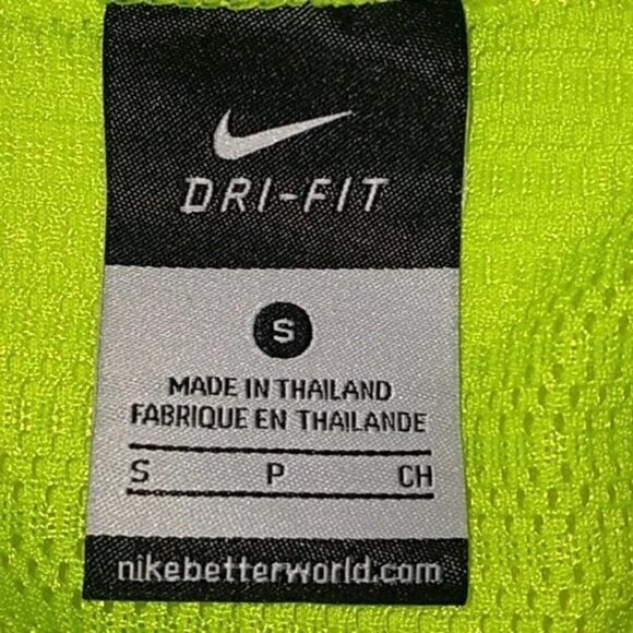 Nike Dri-Fit Neon Yellow Mesh T-shirt - Picture 6 of 8
